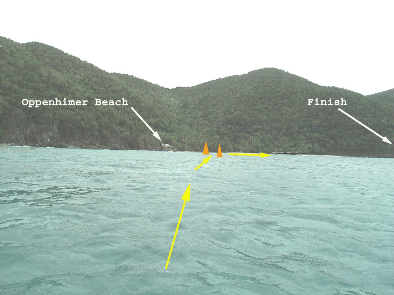 10. Hawksnest. Showing the final gate, right hand turn, then the last leg to the finish