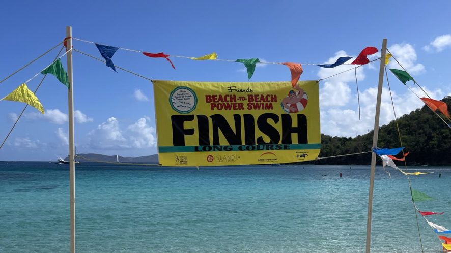 2023 Power Swim finish