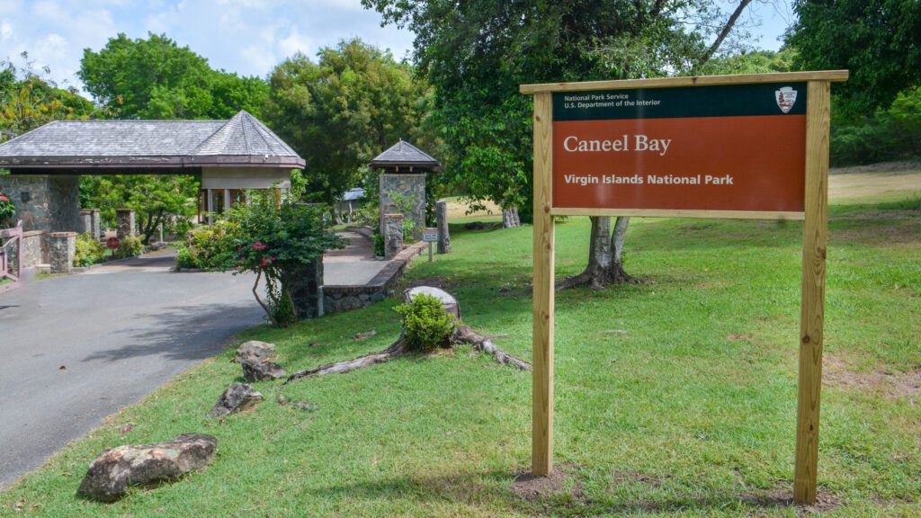 caneel bay sign NPS
