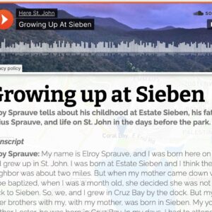 Growing Up at Sieben article with audio