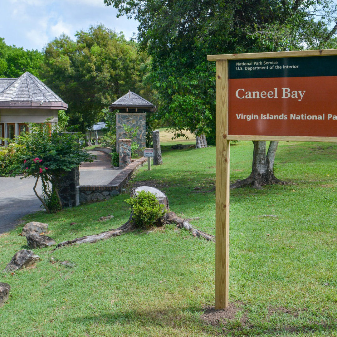 caneel bay sign NPS